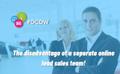 The disadvantage of a seperate online lead sales team!