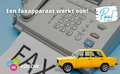 Een faxapparaat werkt ook!